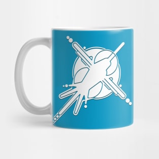 Crop Circle Hummingbird In White Mug